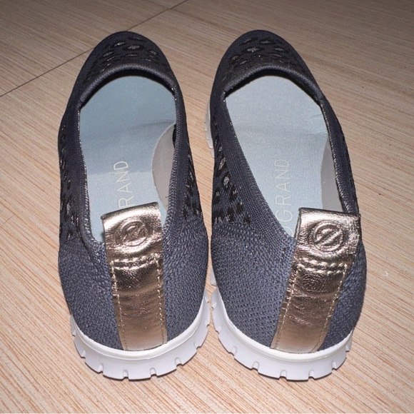 Cole Haan Women's Navy Loafers - Picture 5 of 6